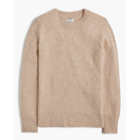 J.Crew Tan Crewneck Long Sleeve Sweater in Extra Soft Yarn Size XS - Picture 3 of 11